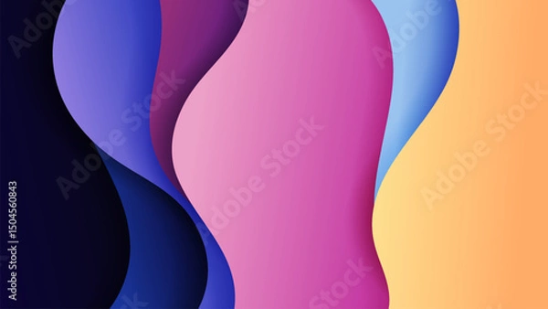 Fototapeta Premium vector background with soft gradient color on background. Eps 10	