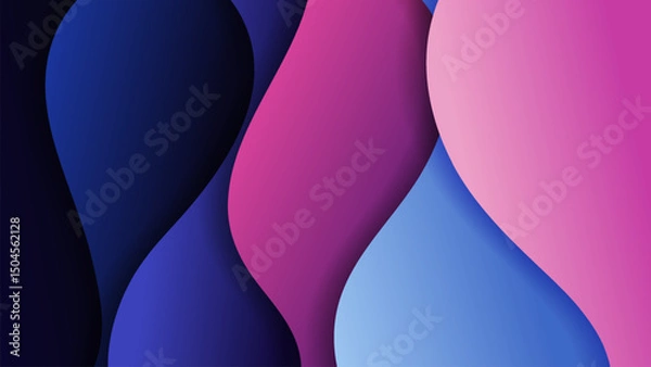 Fototapeta Premium vector background with soft gradient color on background. Eps 10	