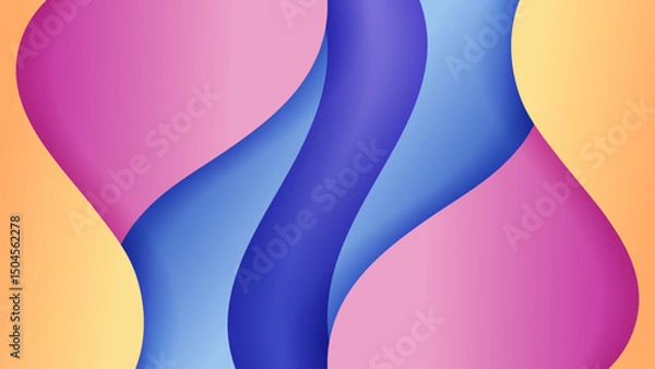 Obraz Premium vector background with soft gradient color on background. Eps 10	