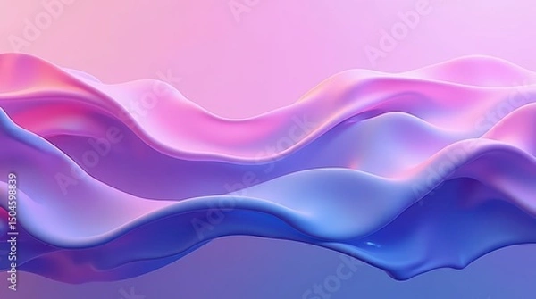 Fototapeta Abstract Flowing Waves of Color