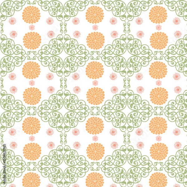 Fototapeta Abstract geometric posters background. Seamless print of minimal modern shapes and forms, contemporary backdrop for banners and covers. Vector texture.