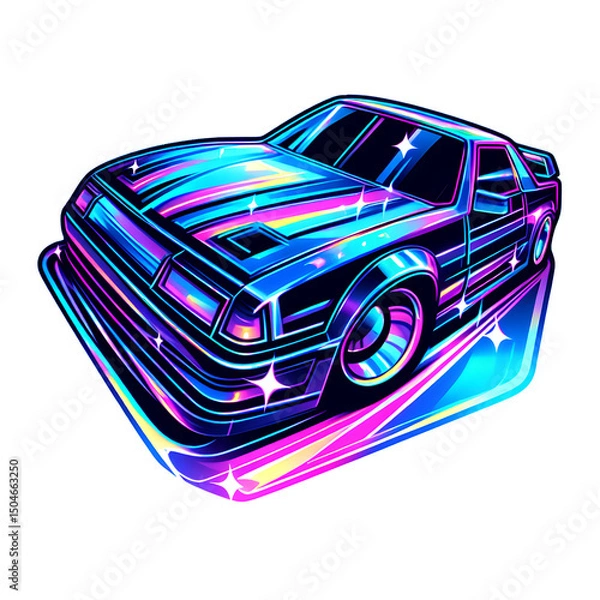 Fototapeta retro car vector illustration