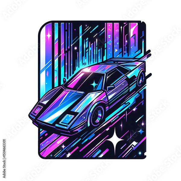 Fototapeta abstract background with a car