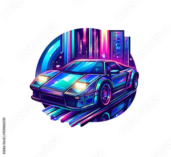 Fototapeta retro car vector illustration