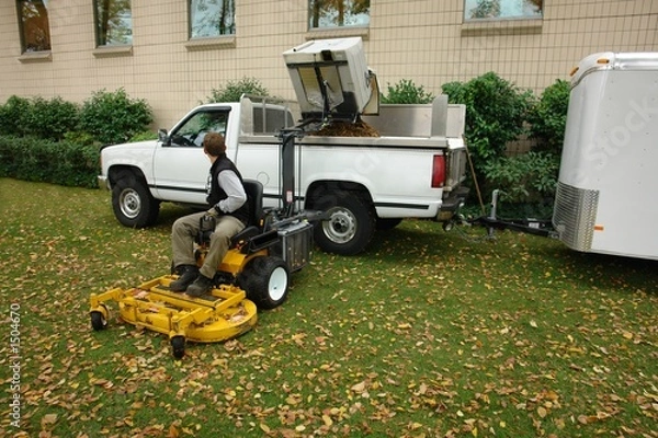 Obraz grounds maintenance scene