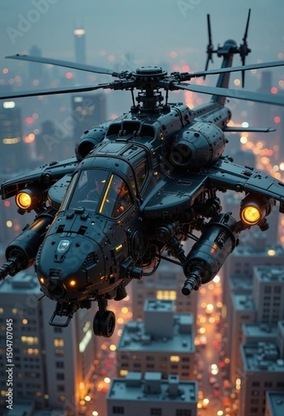 Fototapeta Video Game cover art, artistic look for game concept, action and adventure games.