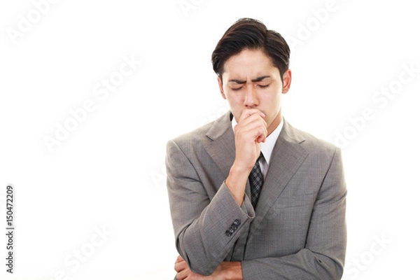 Fototapeta 苦悩するビジネスマン