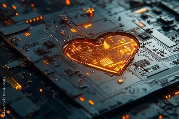 Obraz Digital Heart The Power of Customer Feedback in Technological Advancement