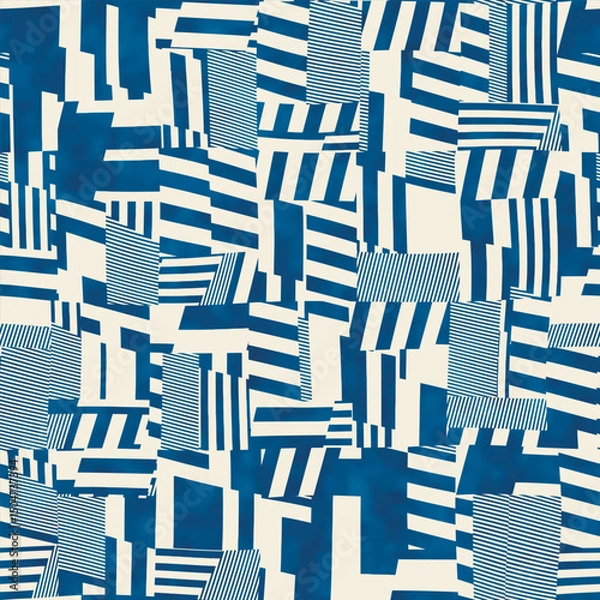 Fototapeta Grunge Washed Out Broken Graphic Pattern