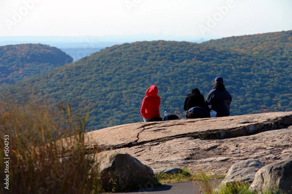 Obraz enjoying the view on bear mountain