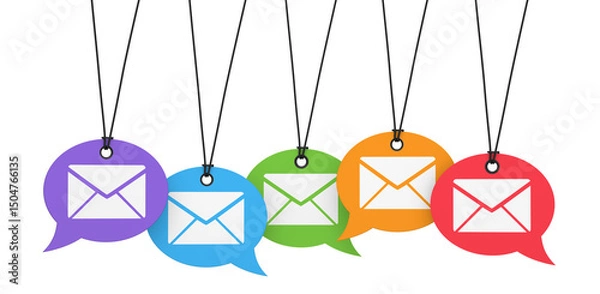 Obraz Email Marketing Customers Newsletter Concept