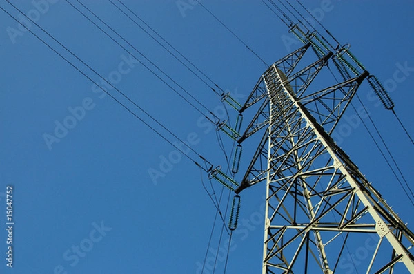 Obraz Hochspannungsleitung