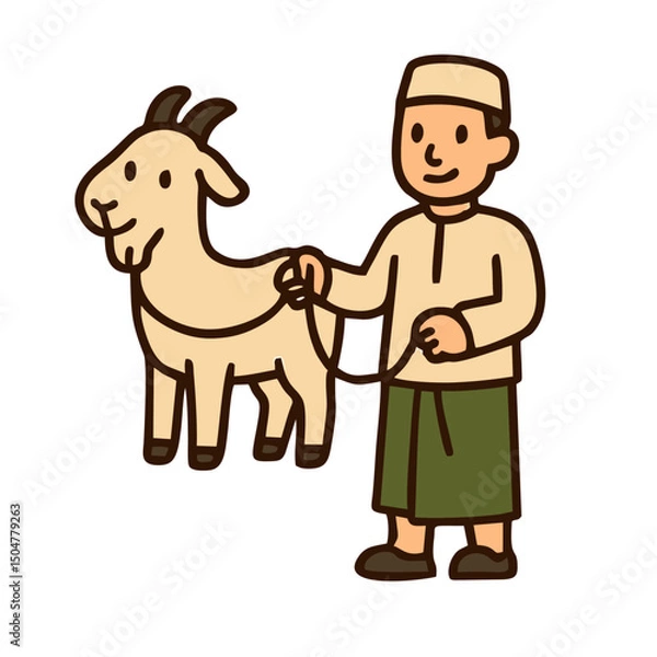 Obraz Eid al Adha Vector Elements. Islamic and Traditional Theme