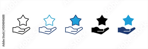 Fototapeta Grit Multi Style Icon Set