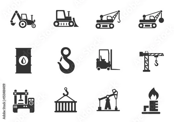 Obraz industry icon set