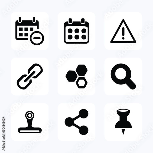 Fototapeta Web icon set. vector icon illustration