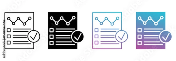 Fototapeta audit trails best multistyle icon sheet collections