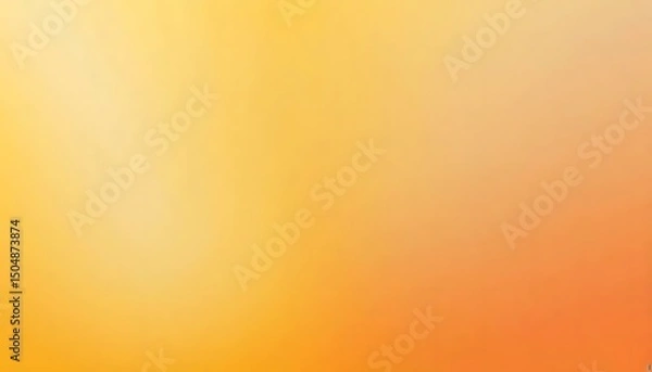 Fototapeta Warm and inviting gradient of yellow and orange blend smoothly for a calming effect.