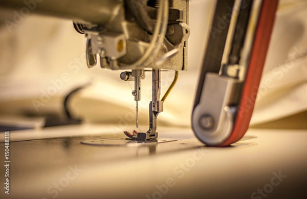Fototapeta foot of zigzag sewing machine