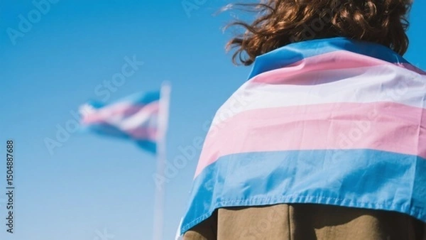 Fototapeta Transgender Pride Flag