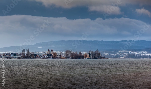 Fototapeta Bodensee Winterstimmung mit Reichenau