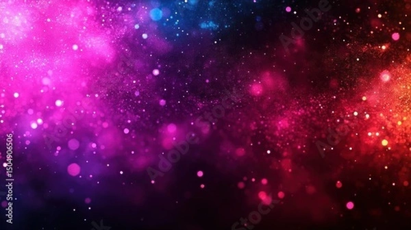 Fototapeta Vibrant cosmic nebula space background colorful galaxy