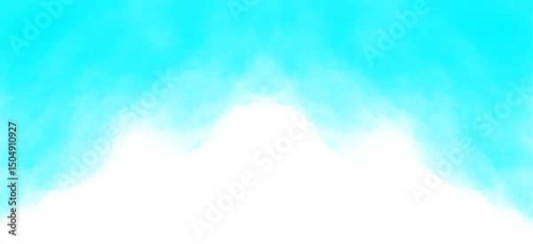 Fototapeta Cyan clouds. Clouds with transparent background of cyan color. Bottomless clouds. Clouds PNG. Cloud frames loose clouds and backgrounds with cloud textures with transparencies.

