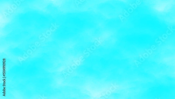 Fototapeta Cyan clouds. Clouds with transparent background of cyan color. Bottomless clouds. Clouds PNG. Cloud frames loose clouds and backgrounds with cloud textures with transparencies.

