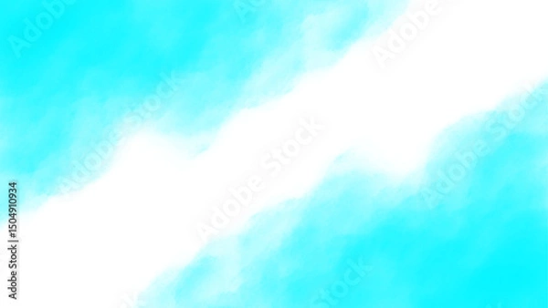 Fototapeta Cyan clouds. Clouds with transparent background of cyan color. Bottomless clouds. Clouds PNG. Cloud frames loose clouds and backgrounds with cloud textures with transparencies.

