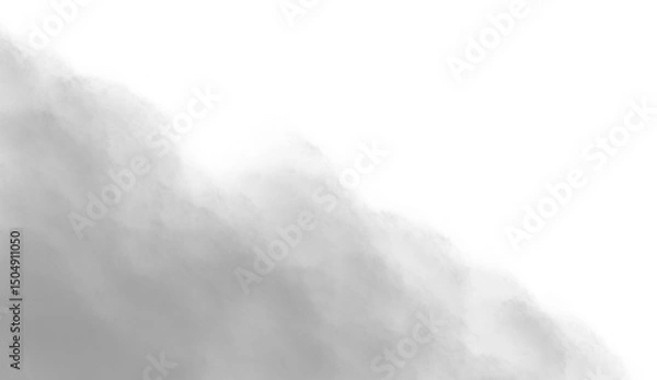Fototapeta Grey clouds. Clouds with transparent background of grey color. Bottomless clouds. Clouds PNG. Cloud frames loose clouds and backgrounds with cloud textures with transparencies.
