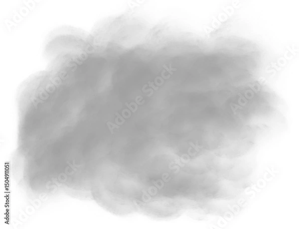 Fototapeta Grey clouds. Clouds with transparent background of grey color. Bottomless clouds. Clouds PNG. Cloud frames loose clouds and backgrounds with cloud textures with transparencies.