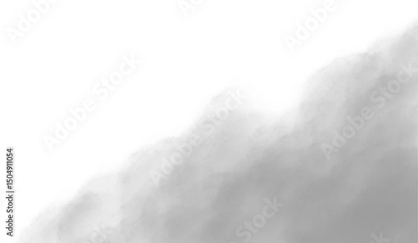Fototapeta Grey clouds. Clouds with transparent background of grey color. Bottomless clouds. Clouds PNG. Cloud frames loose clouds and backgrounds with cloud textures with transparencies.