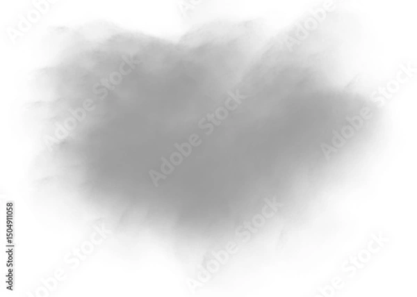 Fototapeta Grey clouds. Clouds with transparent background of grey color. Bottomless clouds. Clouds PNG. Cloud frames loose clouds and backgrounds with cloud textures with transparencies.