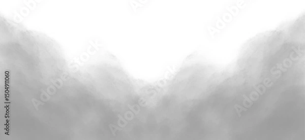 Fototapeta Grey clouds. Clouds with transparent background of grey color. Bottomless clouds. Clouds PNG. Cloud frames loose clouds and backgrounds with cloud textures with transparencies.