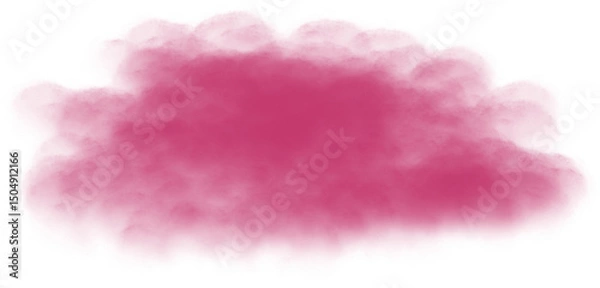 Fototapeta Pink clouds. Clouds with transparent background of pink color. Bottomless clouds. Clouds PNG. Cloud frames loose clouds and backgrounds with cloud textures with transparencies.