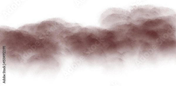 Fototapeta Blood red clouds. Clouds with transparent background of blood red color. Bottomless clouds. Clouds PNG. Cloud frames loose clouds and backgrounds with cloud textures with transparencies.