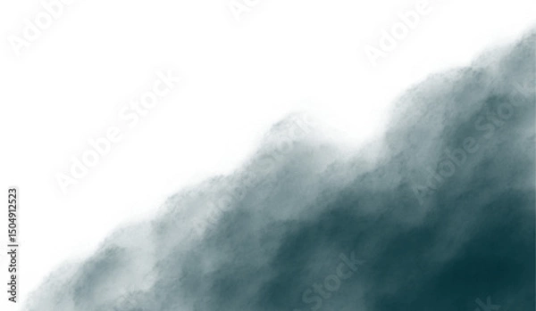 Fototapeta Turquoise clouds. Clouds with transparent background of turquoise color. Bottomless clouds. Clouds PNG. Cloud frames loose clouds and backgrounds with cloud textures with transparencies.