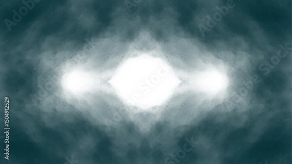 Fototapeta Turquoise clouds. Clouds with transparent background of turquoise color. Bottomless clouds. Clouds PNG. Cloud frames loose clouds and backgrounds with cloud textures with transparencies.