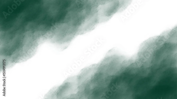 Fototapeta Green clouds. Clouds with transparent background of green color. Bottomless clouds. Clouds PNG. Cloud frames loose clouds and backgrounds with cloud textures with transparencies.