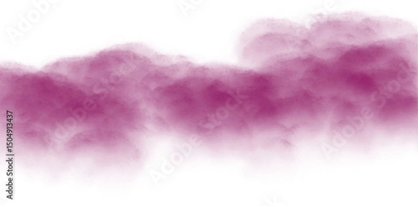 Fototapeta Violet clouds. Clouds with transparent background of violet color. Bottomless clouds. Clouds PNG. Cloud frames loose clouds and backgrounds with cloud textures with transparencies.