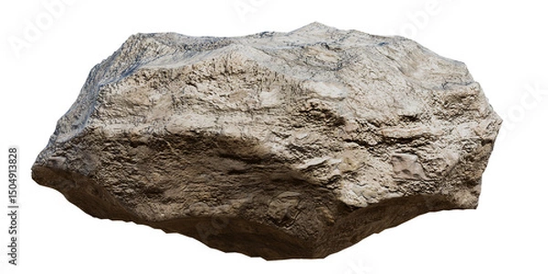 Fototapeta 3D illustration of a render of isolated rocks or cut out from the background