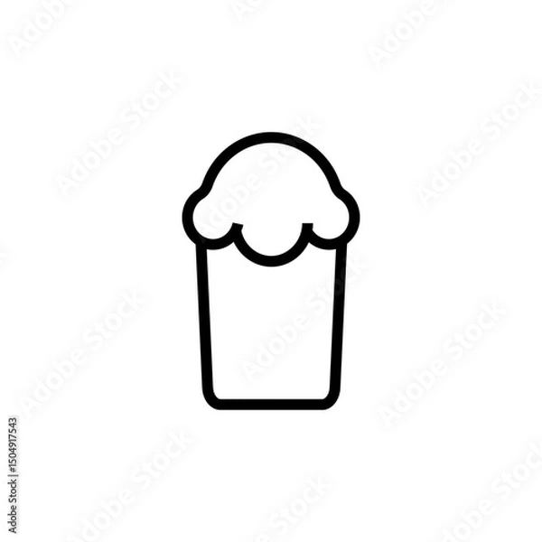 Fototapeta Sweet Creamy icon 