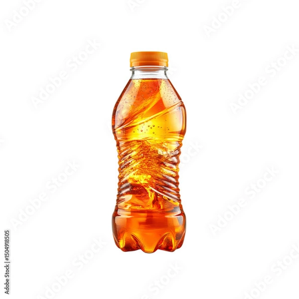 Obraz Refreshing Orange Soda in a Plastic Bottle