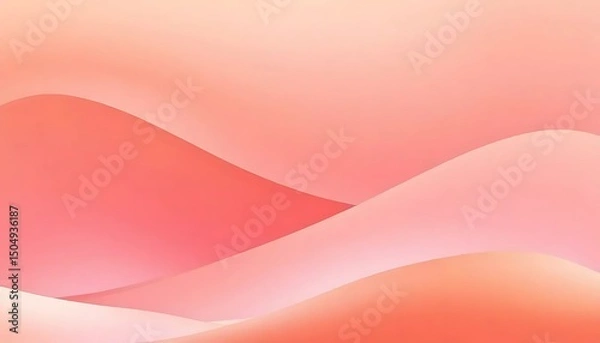 Fototapeta Warm gradient background transitioning from orange to yellow, creating a soft, blended texture.