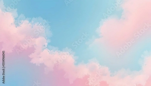 Fototapeta Soft blend of coral and peach hues creates a calming and gradient abstract background effect