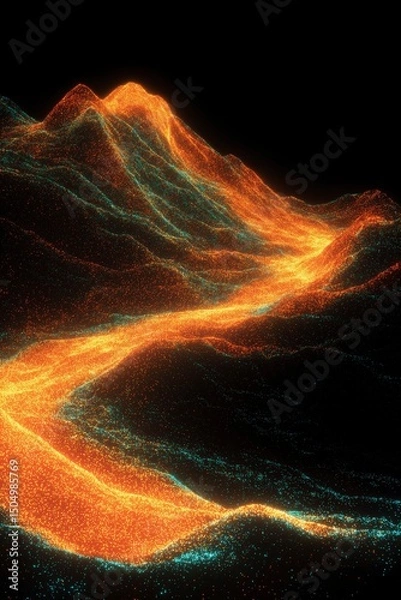 Obraz Abstract Glowing Landscape