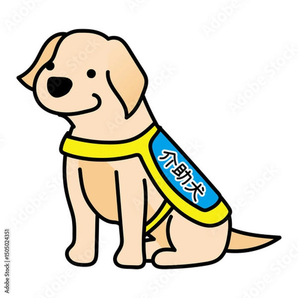 Obraz たれ耳の介助犬