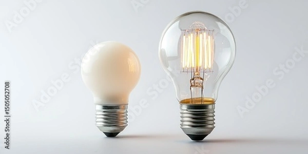 Fototapeta E27 lamp socket with switch on white background