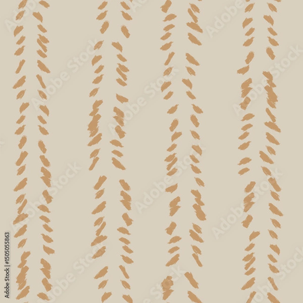 Fototapeta Neutral Colour Abstract Floral Seamless Pattern Design