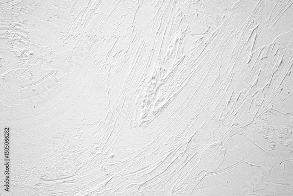 Obraz Surface texture showcasing white plaster artistry on a wall background
